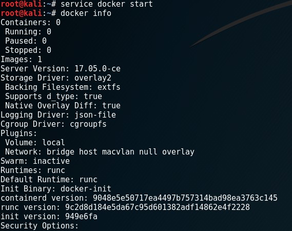 [03 18] Docker for Security_inicialize o serviço do Docker e verifique o status da instalação.jpg