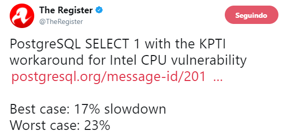 Meltdown e Spectre. Vulnerabilidades afetam processadores Intel, AMD e ARM_Tweet3.png